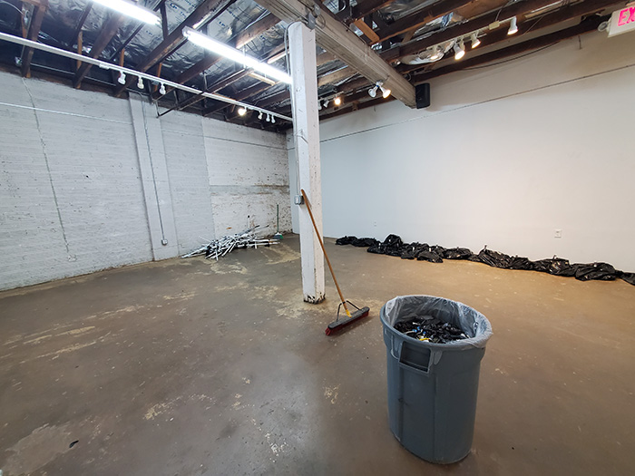 empty hardy and nance studios gallery after popping the installation